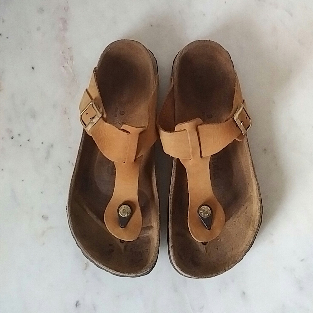 BIRKENSTOCK - Betula soft tan leather sandals